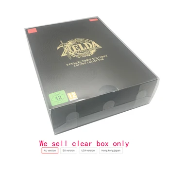 100 Átlátszó PET fedél Kapcsoló NS A Legend of Zelda: Könnyek Királyság Gyűjtői kiadás kijelző tároló doboz