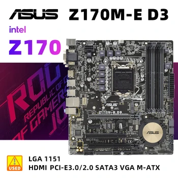 1151 Alaplap kit ASUS Z170M-E D3+I5 6500 cpu Intel Z170 Alaplap kit DDR3 32 GB PCI-E 3.0 M. 2 USB 3.0 Micro ATX