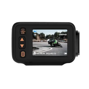 2-es Motorkerékpár Vezetési Hangrögzítő IP65 Vízálló 1080P/720P Első Hátsó Dual Kamera, Kamera G-Érzékelő Hurok Felvétel