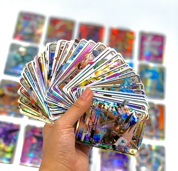 2021 Új Pokemones kártya Vmax kártya GX tag csapat EX-Mega fényes kártya Játék Csata Carte Kereskedelmi TAKARA TOMY Kártyákat a Gyerekek Játék
