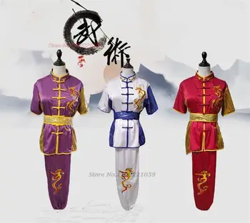 2023 hagyományos kínai sárkány hímzéssel, tai chi wushu ruházat harcművészeti öltöny kung fu egységes wing chun shaolin kungfu készlet