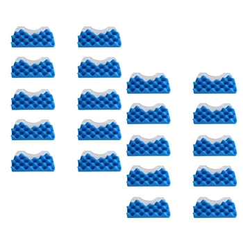 20Set Kék Szivacs Szűrő, Fehér, Pamut Máj Szűrő Samsung DJ97-01040C Sorozat Porszívó Alkatrész