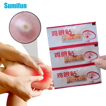 24pcs Bőrkeményedés Javítás Láb Kukorica Eltávolítása Kínai Orvosi Gipsz Szemölcsök Tüske fájdalomcsillapító Matricák Toe Protector lábápolás