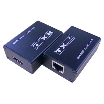 30M HDMI Extender - Egyetlen Cat5e/Cat6 Kábel, Külső tápegységet Nem Szükséges, 1080P HD30
