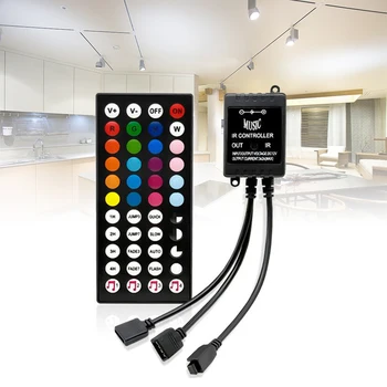 44 Kulcsok RGB Vezeték nélküli INFRAVÖRÖS Vezérlő Infravörös Zene Vezérlő LED Szalag Világítás Fogadja el Az Advanced Micro