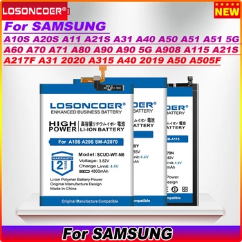 5800mAh Akkumulátor SAMSUNG Galaxy A31 2020 A315 A40 A50 A505F a51-es A60, A70 2019 A71 A80 A90 5G A10S A20S A11 A115 A21S A217F