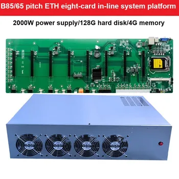 8GPU Beépített B85 Alaplap Megvastagodott Elektrolitikus Testület Alváz 8 Grafikus Kártya ETH Bányász Plug-in Platform