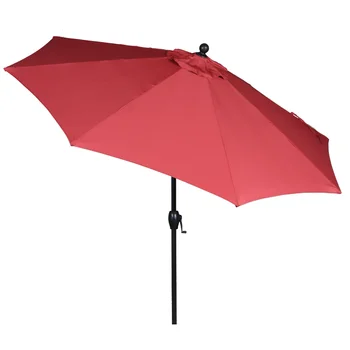 9' Prémium Terasz Esernyő, Piros