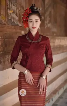 A hagyományos Kínai Dai Retro Slim Illik, Női Ruha Szett