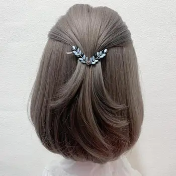 A haj Rögzítése Klip Klasszikus Geometriai hajcsat Levél, Virág Alakú, Fényes Dekoráció Anti-slip Haj, Ékszerek Nők számára Hajtű