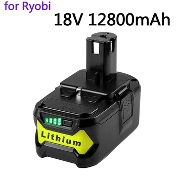 A Ryobi 18V akkumulátor 12800mAh Li-On Akkumulátor Forró P108 RB18L40 Újratölthető Akkumulátor Power Szerszám Akkumulátor Ryobi