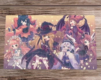 Anime YuGiOh Playmat Ghostrick Fedélzeten CCG TCG Playmat Trading Card Game Mat & Ingyenes Táska Gumi Asztal Mat Asztal Pad Mousepad 60x35cm