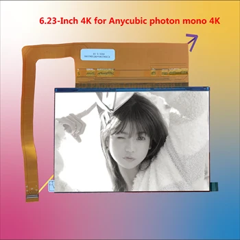 Anycubic foton Mono 4K 6.23 hüvelykes, 4K felbontású LCD kijelző Monokróm LCD Képernyő Az LCD 3D Nyomtató
