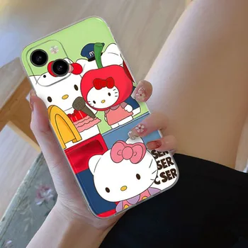Aranyos Anime Sanrio Hello Kitty Kuromi A Dallam, Aranyos Rajzfilm Telefon Esetében Iphone13/12/11Pro védőburkolat Lány Ajándék Gyerekeknek Játékok