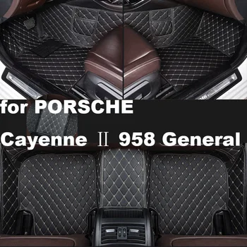 Autohome Autó Szőnyeg PORSCHE Cayenne ⅱ 958 Általános 2011-2017 Év Továbbfejlesztett Változata Láb Coche Tartozékok Szőnyegek