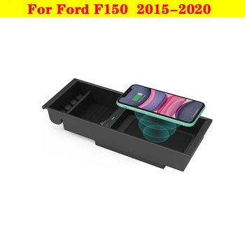 Autó, Mobiltelefon Gyors Töltés Lemez Autó, Mobiltelefon, Vezeték nélküli Töltő Jogosultja 10W Tartozékok a 2015-2020 közötti Ford F150
