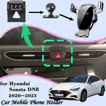 Autós Mobiltelefon tartó Hyundai Sonata DN8 SE N Sor 2020~2023 GPS Tartó Szellőző Állni a Gravitáció Mount Támogatás Tartozékok