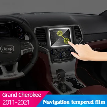 Autós Navigációs Edzett Film A Jeep Grand Cherokee 2011-2021 Anti-robbanás Anti-crack Képernyő Védő Matrica
