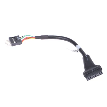 Az alaplap Belső USB 2.0 9pin, hogy USB 3.0-20pin Adapter Kábel,Alaplap, USB 3.0 20 pin-Header-USB 2.0 9 pin-Híd Kábel