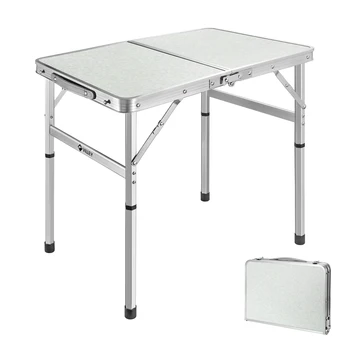 Camping Összecsukható Asztal 61cm /91CM Alumínium Piknik dohányzóasztal Jellegű Hikeing 2'/3' Kerti Asztal