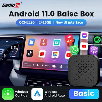 CarlinKit 5.0 Vezeték nélküli CarPlay Android Auto Tv box CarPlay AI doboz Android 11 iptv Netflix Youtube-5G WiFi Audi VW Skoda Kia