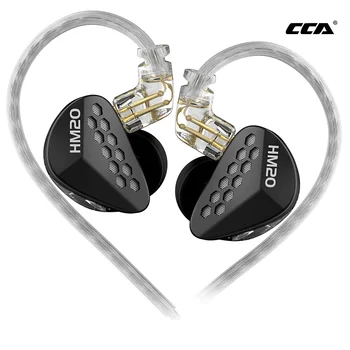 CCA HM20 Fém Vezetékes Fülhallgató Hibrid Technológia 7BA+1DD HiFi Fül Monitor Fülhallgató, Fejhallgató Játék, Sport, Levehető Fülhallgató