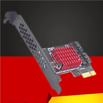 Chi Bányászati SATA PCI-e Adapter 2 Port SATA 3.0 PCIe x1 bővítőkártya SATA3.0 PCIe PCI-e Converter JMB 582 Chip Add hozzá a Lapot