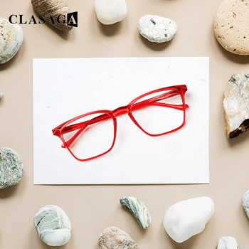 CLASAGA Téglalap alakú Szemüvege a Férfiak, mind a Nők Alkalmi Dekoráció Ultrakönnyű Magas Minőségű Egyszerű Receptet Szemüveg