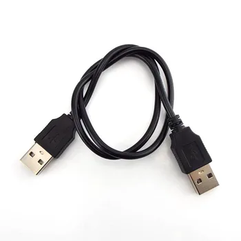 Dupla USB 2.0, A típusú férfi Férfi Számítógép Hosszabbító Kábel Adapter Csatlakozó Hosszabbító Kábel Nagy Sebességű Adatátvitel Sync Vonal