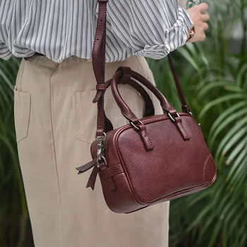 Egyszerű, hétköznapi luxus valódi bőr női táska divat szabadtéri tervező kiváló minőségű, valódi marhabőr váll kors táska