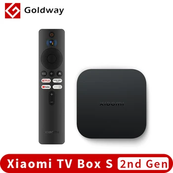 Eredeti Globális Xiaomi Mi-TV Box S 2nd Gen 4K Android TV Ultra HD 2G 8G WIFI Google Leadott Netflix Set top Box 4 Media Player