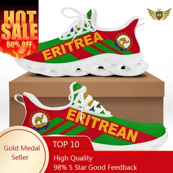 Eritrea Zászló Csíkos Stílus, Férfi Alkalmi Cipő, Sport Cipők Tartós Outsole Edző Zapatillas Deportivas Hombre Divat Férfi Cipő