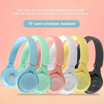 Fejhallgató Bluetooth-kompatibilis Fülhallgató Fülhallgató Vezeték nélküli Fejhallgató Sztereó Összecsukható Sport Fülhallgató Micro Headset, kihangosító, MP3