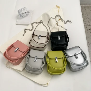 Francia kors táskák, női divat 2023 tavaszán niche egyszerű vezető mini lánc táskák szabadalmi bőr textúra design mini táskák