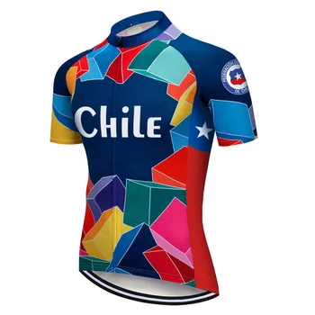 Férfi Kerékpáros Mez, Chile Jersey, Rövid Ujjú, MTB Kabát, Kerékpáros Póló, Lélegző Felső, Külső Hegyi Sport, Kerékpár Ruha