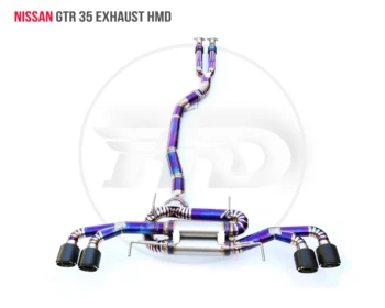 HMD Titán Ötvözet kipufogócső Sokrétű Downpipe Alkalmas NISSAN GTR35 Automatikus Módosítás Elektronikus Szelep