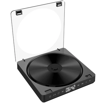 Hordozható CD-Lejátszó Dupla Fejhallgató Verzió Kapcsolat Gomb Reproductor CD Walkman Újratölthető Ütésálló LCD Kijelző