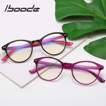iboode Retro Kerek Rövidlátás Szemüveg Férfiak Nők Optikai Szemüveget A Dioptria 0 -0.5 1.0 1.5 2.0 2.5 3.0 3.5 4.0 4.5 5.0 5.5 6.0