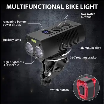 Kerékpár Első Lámpa, Hátsó Lámpa Helyébe Rész Ügyesen Telepíteni Multifunkcionális Gyakorlati Hasznos, Lovaglás, Kerékpározás Kellékek