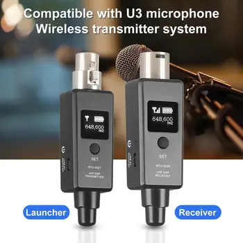 Kompakt Vezeték Nélküli Mikrofon Rendszer Adapter Mini Stabil Átviteli Hasznos U3 Vezeték Nélküli Rendszer Mikrofon Adapter