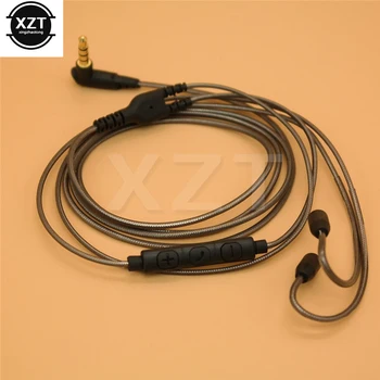 Kábel Shure SE215 SE425 SE535 SE846 UE900 Port Csere kábel Kábel Fülhallgató line Kábel a Mikrofon iphone Samsung