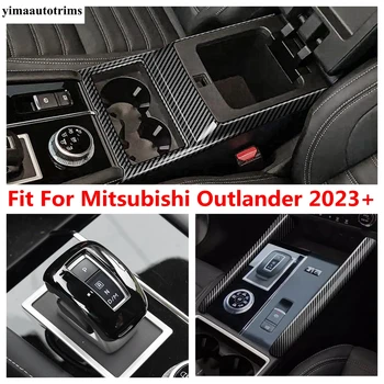 Központi vezérlőegység Doboz Víz Kupa Keret Panel / Alakváltó Fejét Gomb Fedezze Trim ABS Tartozékok Mitsubishi Outlander 2023 2024