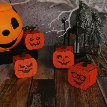 Led Fény Vibráló Led Izzó Sütőtök Lámpa Ünnepi Halloween Haza Kellék, Aranyos Élénk Kifejezések Fesztivál Dísz Sütőtök