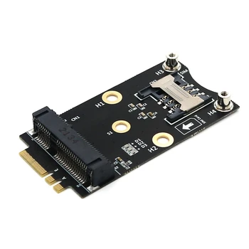 M. 2 Wifi Adapter Mini PCIE Vezeték nélküli Hálózati Kártya M2 NGFF Gombot, A+E Wifi Kártya Est a SIM-Kártya Foglalat