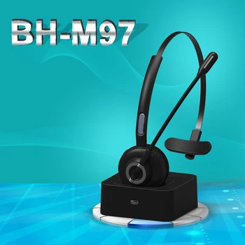M97 Vezeték Nélküli Fülhallgató V5.0 Micphone Kihangosított Hívást A Fülhallgató Töltése Bázis Office Center Skype Teherautó-Sofőr