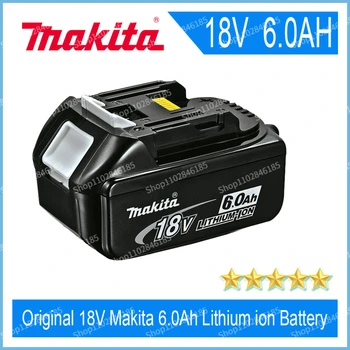 Makita 100% eredeti 18V 6000mAh lítium-ion töltés elektromos eszköz 18V BL1860 BL1830 BL1850 BL1860B