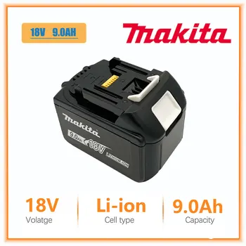Makita Csere 18V 9.0 Ah Akkumulátor BL1830 BL1830B BL1840 BL1840B BL1850 BL1850B újratölthető akkumulátor LED indicateur