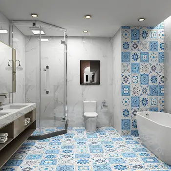 Mozaik matrica megvastagodott matrica öntapadós, konyha vízálló, csúszásmentes fürdőszoba padlómatrica erkély kopásálló