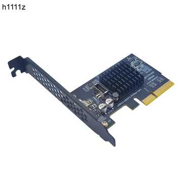 PCI-E, USB 3.2 GEN2*2 20Gbps E TÍPUSÚ bővítőkártya PCI Express 3.0 X4, hogy E TÍPUSÚ SATA Adapter Power PC-Előlapi USB-C Kelő