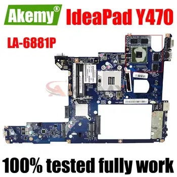 PIQY0 LA-6881P alaplap a Lenovo Y470 Y470N notebook alaplap HM65 GT550M 1G DDR3 100% - os vizsgálat